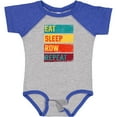 thumbnail image 3 of Inktastic Rowing Team Eat Sleep Row Repeat Boys or Girls Baby Bodysuit, 3 of 5