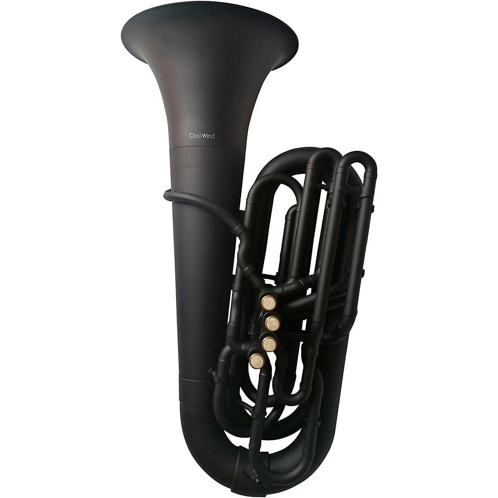Cool Wind CTU190BK Series 4Valve 3/4 Plastic BBb Tuba Black