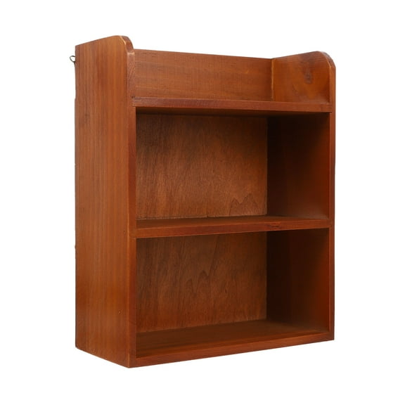 MLINS  Multi-layer Solid Wood Rack Mini Storage Shelving Cabinet Organizer Shelf Shelves Office