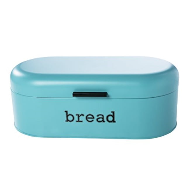 Large Teal Bread Box For Kitchen Countertop Bread Bin Storage