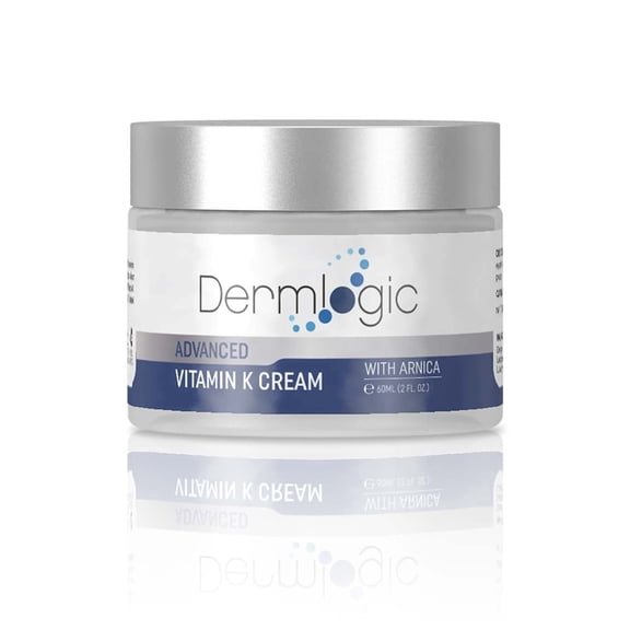 Vitamin K Cream- Bruise Healing Formula. Dark Spot Corrector for Bruising, Spider Veins & Broken Capillaries. Reduces Under Eye Dark Circles, Fine Lines, Puffiness, & Wrinkles with Arnica