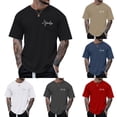 thumbnail image 3 of FUZHIQ White T Shirts for Men Comfort Breathable Round Neck Holiday Tee Tops Summer Classic Athletic Running Tee,S, 3 of 5