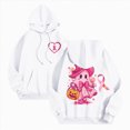 thumbnail image 6 of Towmus Halloween Hoodies for Women 2025 Oversized Letter Print Long Sleeve Loose Fit Hooded Sweatshirts Trendy Casual Comfy Pullover, 6 of 8