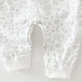 thumbnail image 6 of CAUYDY Newborn Girls Clothes Baby Romper Preemie Long Sleeved Pajamas Fall Winter Infant Girl Bodysuit Toddler Sleepers 3-6M 9-12M 18-24M Sizes 6-9 Months,Light Gray, 6 of 7