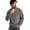 Gray, variant on Sorvello Men's Corduroy Loose Fit Quarter Zip Pullover Sweatshirt With Chest Pocket Mock Neck Big and Tall Casual Fall Winter Streetwear Top Army Green L