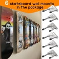 thumbnail image 3 of Colgador de pared para monopatín ezbnb, aluminio, plateado, 6 paquetes, 3 of 7