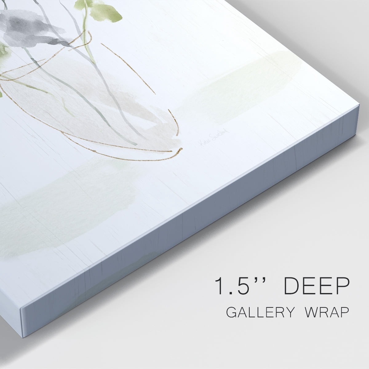 Choose Happy Bouquet I Premium Gallery Wrapped Canvas - Ready to Hang