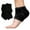Black, variant on ZenToes Moisturizing Heel Socks for Dry, Cracked Heels & Overnight Comfort,Regular, Fuzzy, Blue, 2 Pair