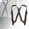 thumbnail image 6 of Fashion Men Suspenders Comfortable Elastic Trousers Lightweight Adjustable Pants Coffee, 6 of 8
