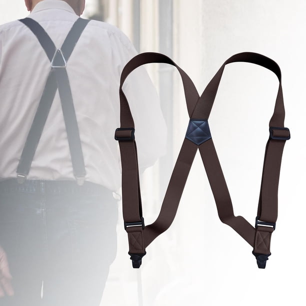 Tirantes Para Hombre Ajustables - 3.5cm Ancho - Clip Acero Inoxidable - Regalo Elegante
