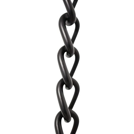 

RCH Hardware CH-S54-14L-BLK-10 Steel Clock Chain Black (10 Feet) U15 Black