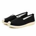 thumbnail image 4 of BONIXOOM Platform Sneakers for Women Womens Shoes Slip-Ons Running Slip-On Sneakers Black 2024 Summer Clearance Size 7.5, 4 of 6