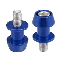 Unique Bargains 1 Pair 10mm M10x1.5 Blue Aluminum Alloy Motorcycle Swing Arm Spools Sliders Stand for Kawasaki