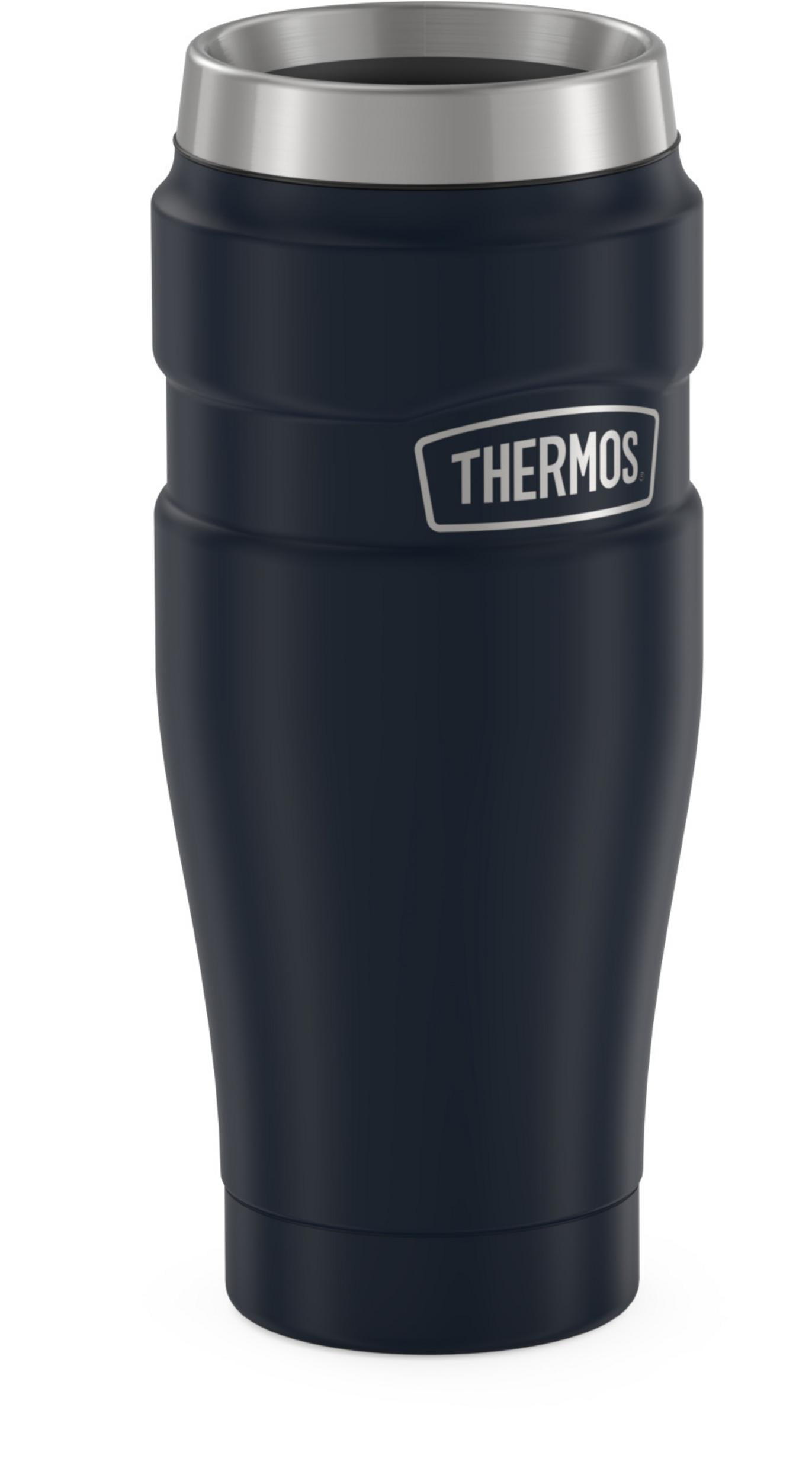 Thin Red Line Travel Coffee Mug Insulated Cup 16oz Black Thermos US Flag TRL