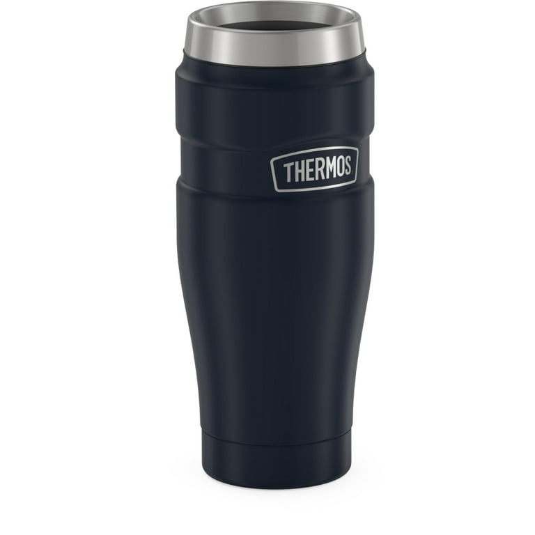 Thermos Stainless King Stainless Steel Travel Mug 16 oz, Silver