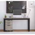 thumbnail image 3 of HomeFare Industrial Farmhouse File Cabinet Gray Weathered Oak Melamine, 3 of 12