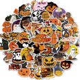 thumbnail image 1 of Halloween Sticker Pack Pumpkin Stickers Decals Funny Party Stickers, 1 of 5