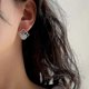 thumbnail image 5 of Pendiente de plata para mujer y niña con forma de botón----E0250 aguja de plata--Código de producto 62822 E0250 aguja de plata, 5 of 5