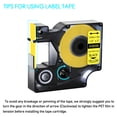 thumbnail image 2 of GREENCYCLE 8PK Industrial Rhino Heat Shrink Tubes Compatible for DYMO 18056 12mm 1/2" Black on Yellow Cable Label Tape, 2 of 7