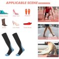 thumbnail image 3 of Medias de compresión para hombres y mujeres, de grado médico graduado, ajuste atlético, para correr, deportes, enfermeras, vuelos, viajes, tallas L/XL, 3 of 4