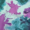 thumbnail image 1 of oneOone Georgette Viscose Turquoise Blue Fabric Abstract Watercolor Craft Projects Decor Fabric Printed By The Yard 42 Inch Wide, 1 of 4