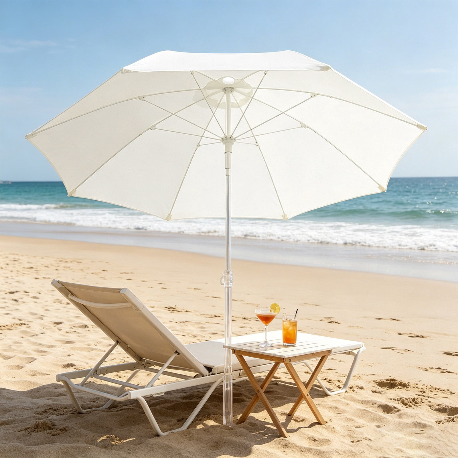 YiJuHui 9.84ft Patio Umbrella Replacement, Banana Umbrella Cover Waterproof UV Protection, Outdoor Sun Shade Fabric for Pool Backyard Garden, Weather Resistant Patio Canopy Top