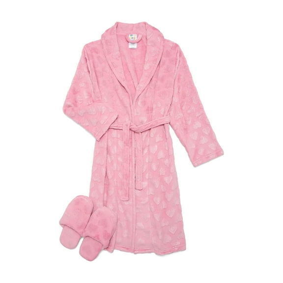 Sleep On It Girls Robe with Slippers, Sizes 7-16
