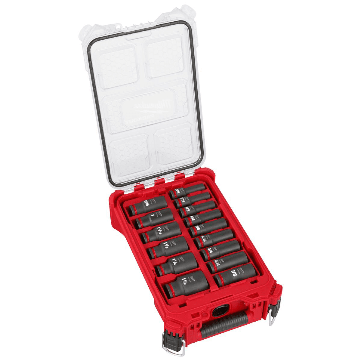 Milwaukee 49-66-6802, 1/2" Impact Duty Socket Wrench & Set, 15 Piece