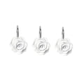 thumbnail image 4 of OUNONA 12Pcs White Pothook Set with Resin Rose Design for Bathroom and Bedroom Curtains, 4 of 8