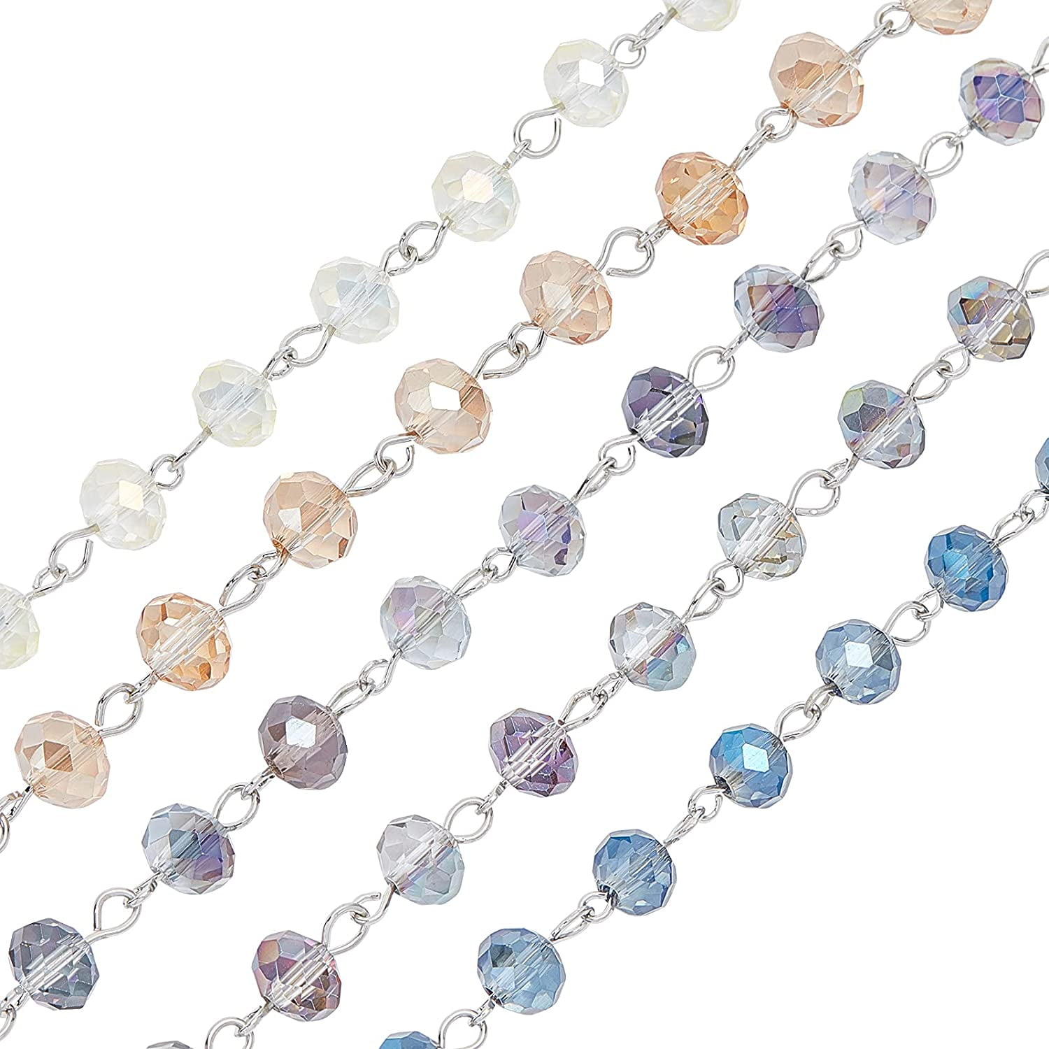 Mandala Crafts 1mm Elastic Cord Stretchy String for Bracelets Necklaces Jewelry Making Beading Masks; 109 Yards White