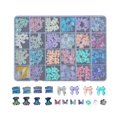 thumbnail image 1 of Piedras acrílicas de cristal AB con parte trasera plana, múltiples formas y tamaños variados para joyería de uñas. SP01, 1 of 9