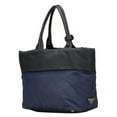 thumbnail image 2 of Pre-Owned Prada Tessuto Double Triangle Logo Plate Handbag Tote Bag B1959V Navy Black Nylon..., 2 of 15