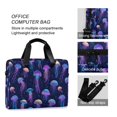 thumbnail image 4 of FORMRS 16" Laptop Bag Carrying Sleeve Case with Handle Travel Shoulder Briefcase, Dark Blue Jellyfish Pattern, 4 of 8