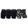 thumbnail image 1 of CR7 Calzoncillos hombre, pack de 4 - camuflaje, calzoncillos, algodón elástico, logo en cintura Negro/Verde S (Small), 1 of 5