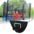 thumbnail image 1 of Juego de portería de aro de baloncesto de cama elástica, accesorio de fijación de cama elástica, tabla universal ligera para exteriores para poste 45cmx35cm shamjiam aro de baloncesto, 1 of 8