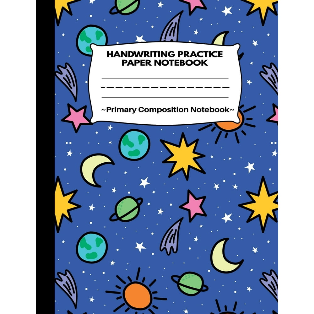 Handwriting Practice Paper Notebook Primary Composition Notebook Navy