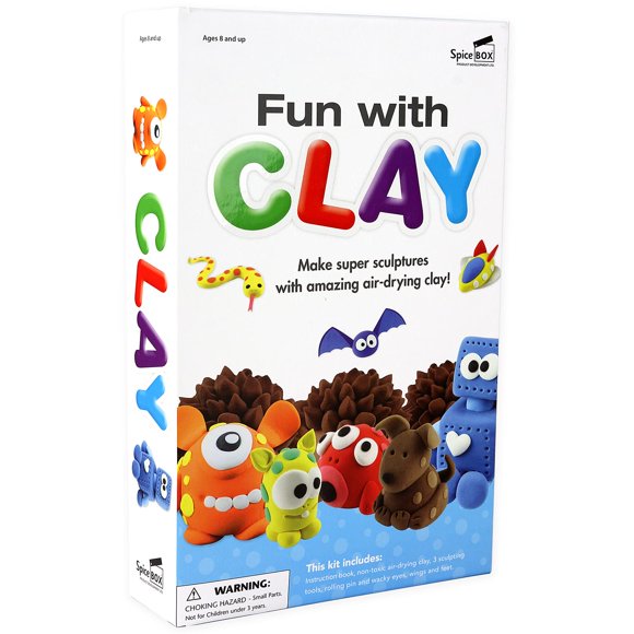 Kit de actividades para niños SpiceBox Caja de modelado con arcilla, 8+ años