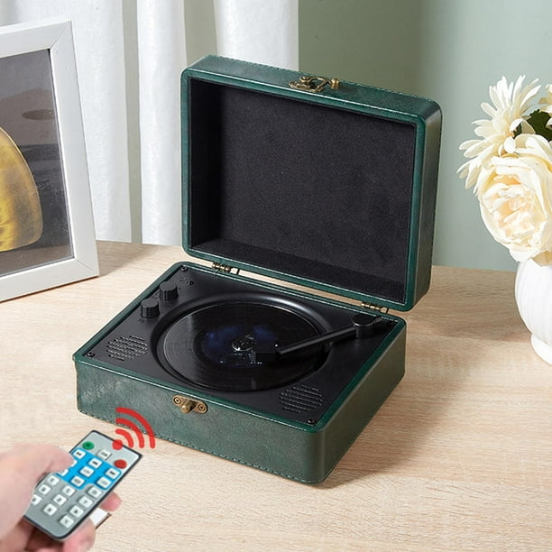 Reproductor De CD Portátil De Escritorio Con Altavoces Maleta Casera Retro Reproductor De Música CD Con Control Remoto Admite Tarjeta De Memoria USB