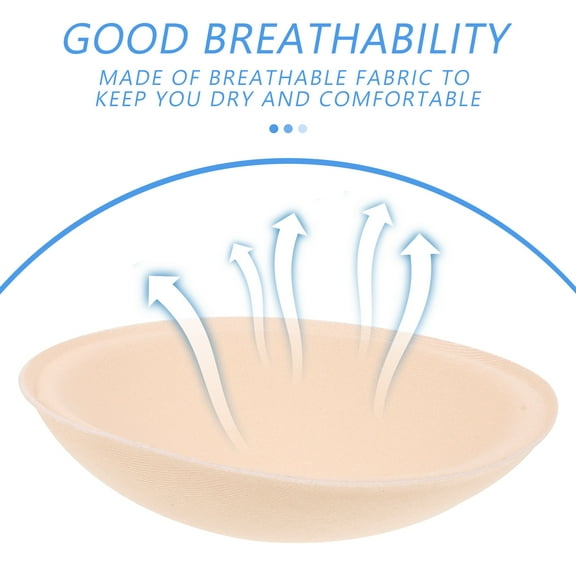 LEXSOMEO 4 Pairs Bra Inserts Removable Round Bra Cup Pad Inserts Women Bra Inserts Sports Bra Inserts Push Up Pads for Swimsuit Tops Adhesive Nipple Covers