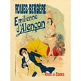 thumbnail image 2 of Cheret, Jules 25x32 Gold Ornate Wood Framed with Double Matting Museum Art Print Titled - Folies Bergere Emilienne dAlencon, 2 of 4