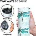 thumbnail image 3 of 20oz Dragonfly Skinny Tumbler Gifts for Women Dragonfly aur Lovers Animal Birthday Gifts for Green Tumbler with Straw Travel Mug Gift to Mom Daughter Girl, 3 of 6