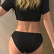 thumbnail image 2 of TaTaai Sports Two-Piece Printed Surf Swimsuit, Women’s Slim Fit Design, Elastic Fabric, High Cut Silhouette, Perfect for Seaside Pool Surfing Vacation Trips Gift, 2 of 8