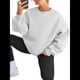 thumbnail image 3 of Sudadera con Capucha de Gran Tamaño para Mujer, Suéteres de Larga con Cuello Redondo de , Conjuntos Cómodos de Moda de Otoño. Gris XL, 3 of 9