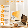 thumbnail image 3 of Calentador Eléctrico De Aire Calefacción Cerámica 2 Modos PLATEADO, 3 of 5