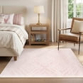 thumbnail image 2 of KoshiMe 3'x5' Area Rugs for Living Room, Machine Washable Rugs Non-Slip, Low Pile Soft Print Pattern Western Rug for Bedroom, Dining Room, Office, Light Pink, 2 of 9