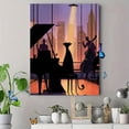 thumbnail image 4 of UXIEQU Jazz Cat Silhouette Piano Music Canvas Wall Art Print 15.75x11.81 Inches, 4 of 8