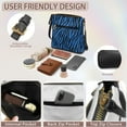 thumbnail image 6 of ZUXONGSY Blue Zebra Stripe Print Lightweight Crossbody Bags for Women Large Shoulder Purse Bag Multiple Pockets Bag Travel Bag with Adjustable Strap for Dating Shopping, 6 of 7