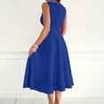 thumbnail image 2 of Women's Sleeveless Wrap V Neck Dress Casual A-Line Flowy Mid Long Maxi Dresses, 2 of 5