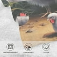 thumbnail image 4 of GZHJMY Chicken Painting Hand Towels Set of 2 Pack - 16 x 28 Inches Extra Absorbent Pure Washcloth Towels, Super Soft Hand Towel for Bathroom, Hotel, Kitchen, Gym, 4 of 7