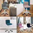 thumbnail image 3 of Bar Stool Cover Set of Waterproof Scandinavian Square Brown Swivel Bar Stool Cover with Backrest Industrial Bar Stool Cover Universal Short Stretch Cover, 3 of 5